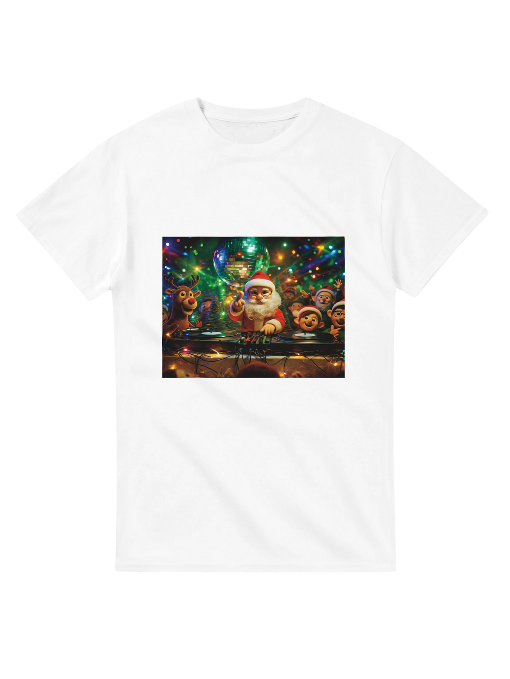 Jolly DJ Santa T-shirt