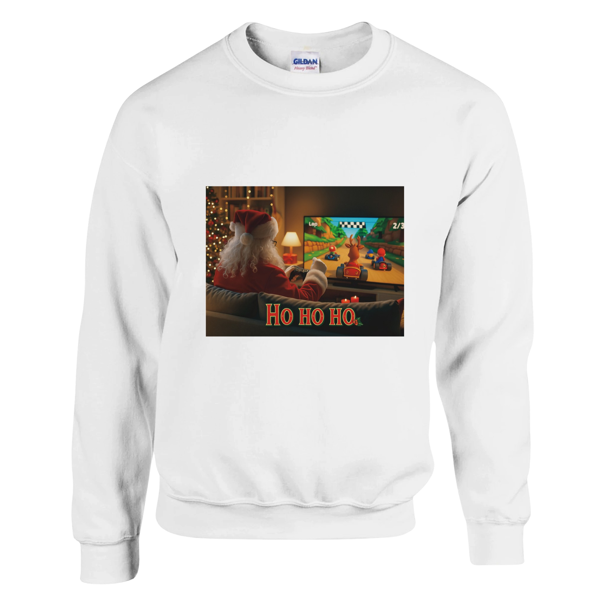 Santa Playing Mario Kart! Sweatshirt