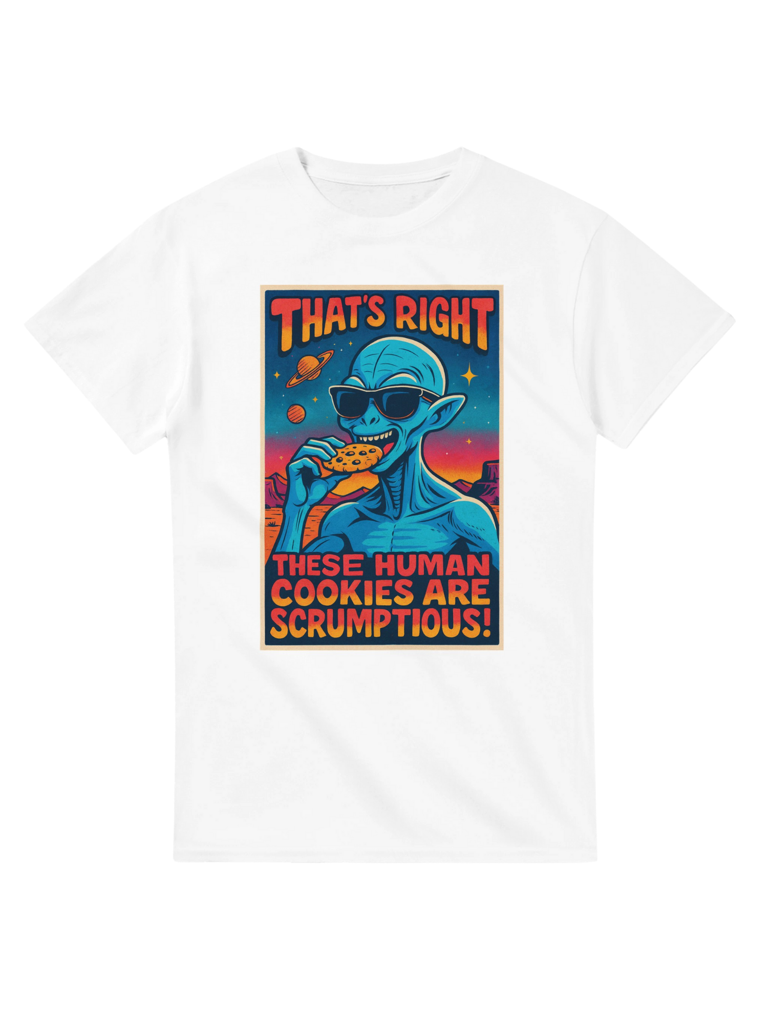 Alien Tries Human Cookies T-Shirt
