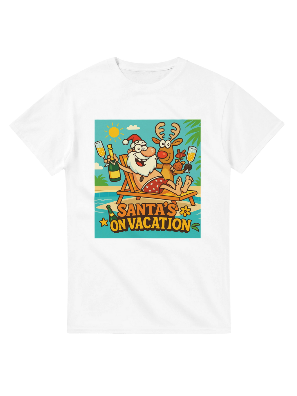 Santa's On Vacation T-Shirt