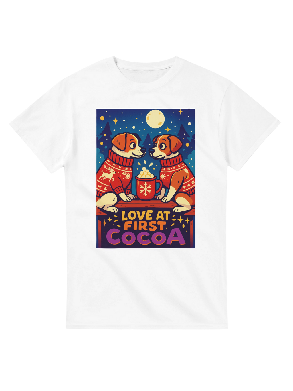 Love at First Cocoa! Cute Dogs T-Shirt