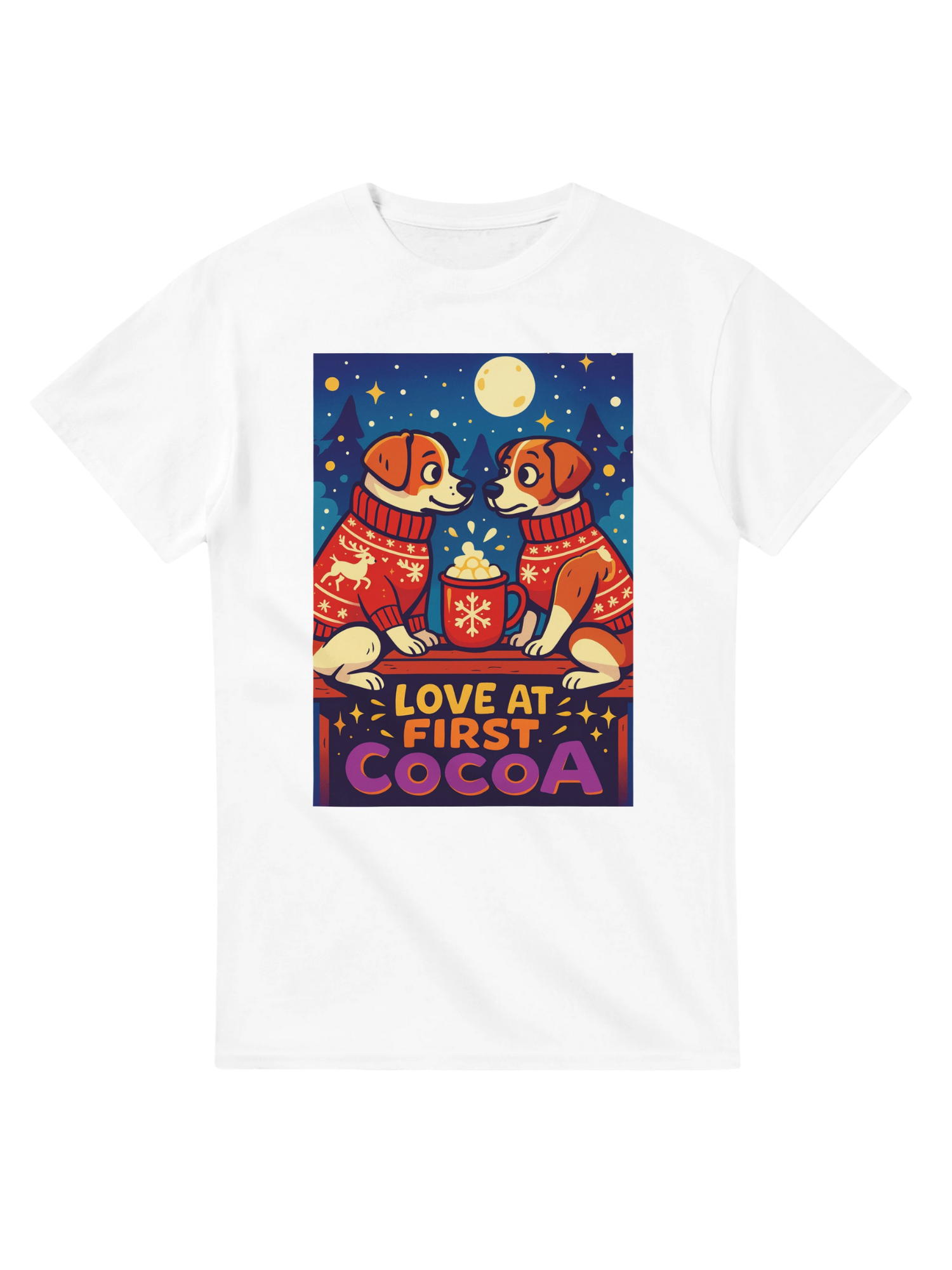 Love at First Cocoa! Cute Dogs T-Shirt