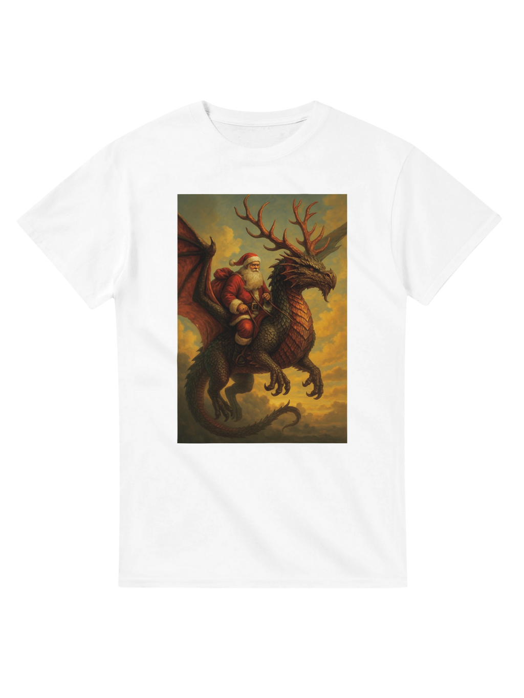 Santa on A Dragon T-Shirt