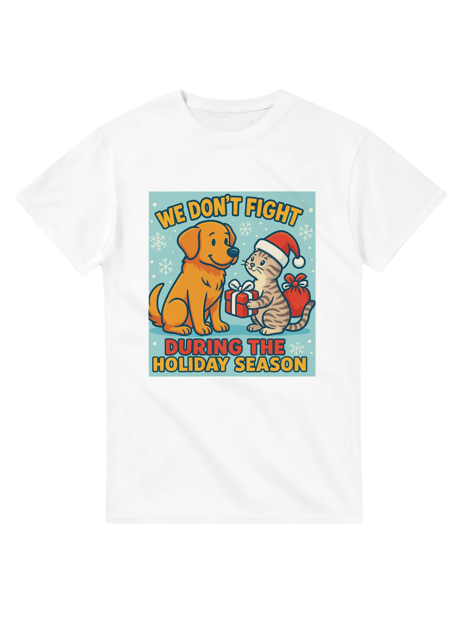 Holiday Harmony: Dog & Cat Peace Shirt