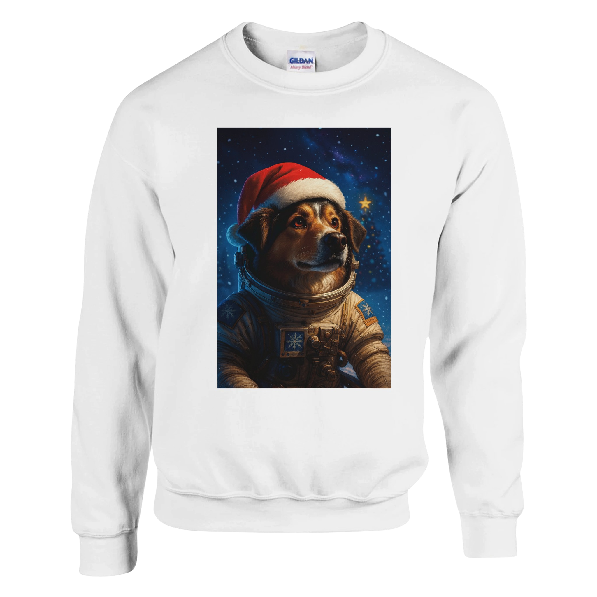 Christmas Space Dog Sweatshirt