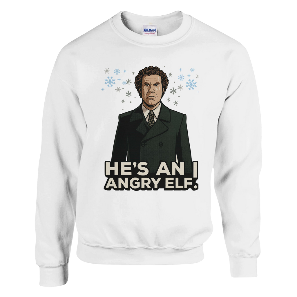 He's An Angry Elf Sweatshirt