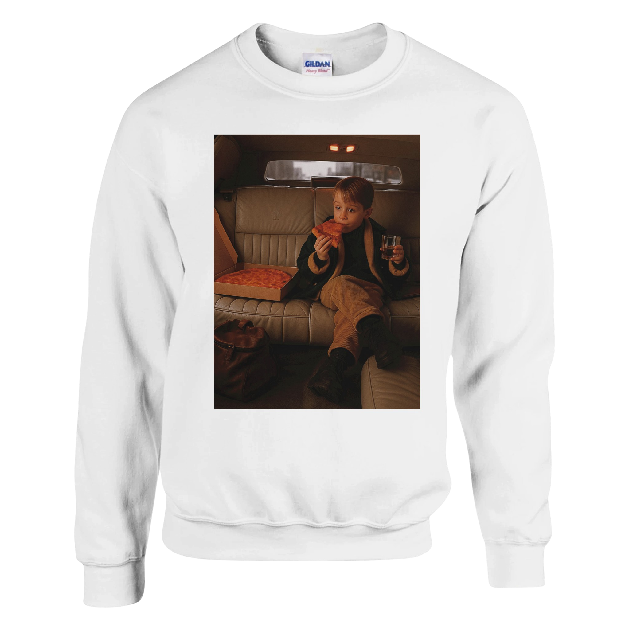 Home Alone Pizza In Limousine Sweatshirt